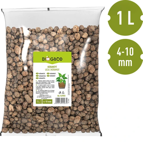 Argilă expandată pentru plante în ghivece, grădinărit și păduri în sticlă, 4-10 mm, 1L - 3