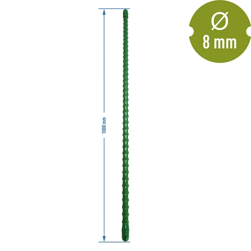 Băț de oțel acoperit cu PE 1m x 8mm - 2