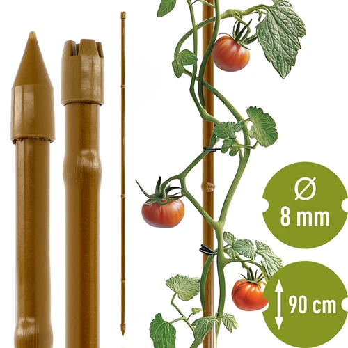Băț de oțel acoperit în formă de bambus, 90 cm x 8 mm