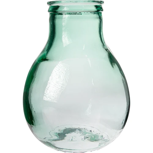 Balon pentru vin 10 L cu gât larg în coș de plastic - 2