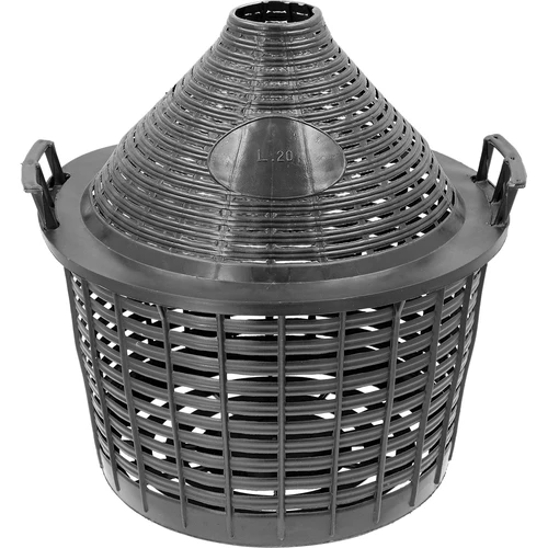 Balon pentru vin 20 L în coș de plastic - 5
