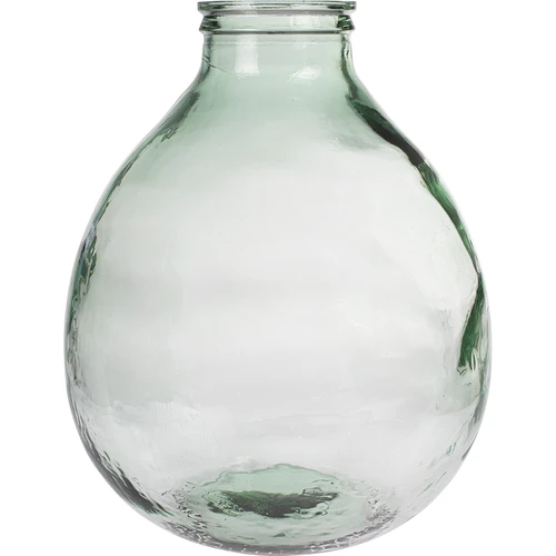 Balon pentru vin 34 L cu gât larg în coș de plastic - 2