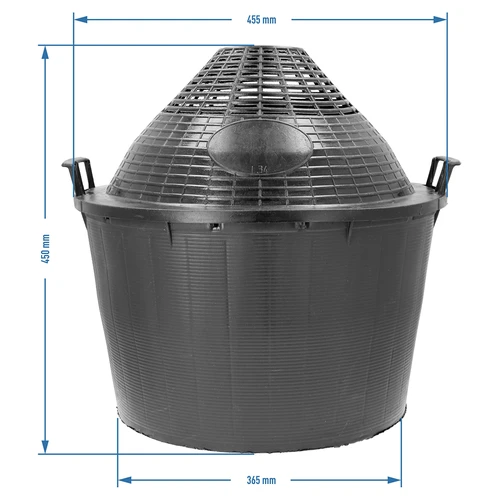 Balon pentru vin 34 L în coș de plastic - 6