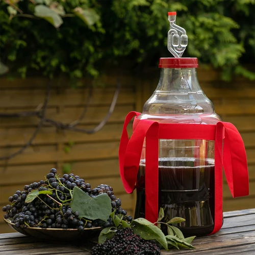 Balon pentru vin ușor, incasabil, cu curele, 10 L - 8