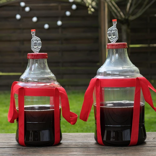 Balon pentru vin ușor, incasabil, cu curele, 10 L - 9