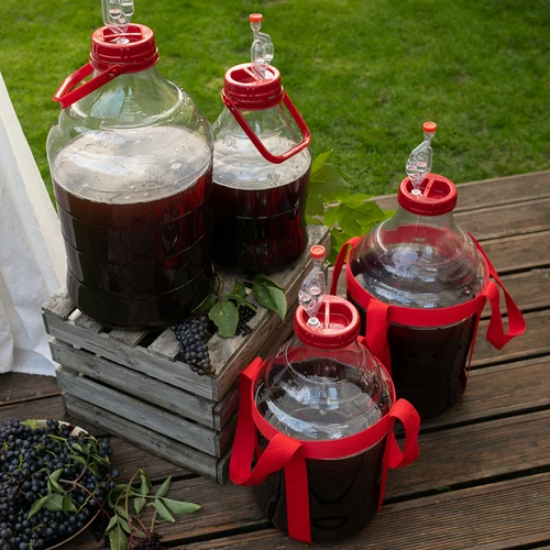 Balon pentru vin ușor, incasabil, cu curele, 10 L - 11