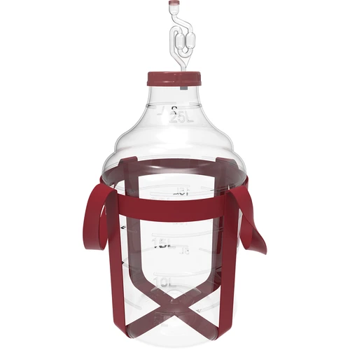 Balon pentru vin ușor, incasabil, cu curele, 25 L
