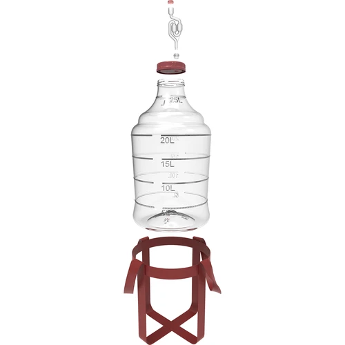 Balon pentru vin ușor, incasabil, cu curele, 25 L - 3