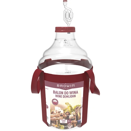 Balon pentru vin ușor, incasabil, cu curele, 25 L - 2