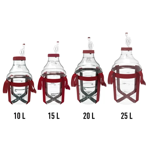 Balon pentru vin ușor, rezistent la spargere, cu curele, 15 L - 7