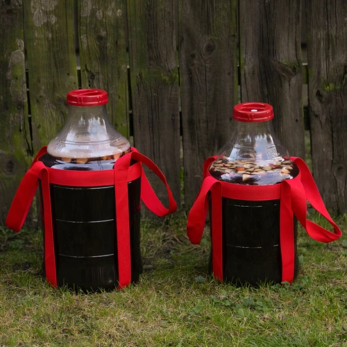 Balon pentru vin ușor, rezistent la spargere, cu curele, 15 L - 11