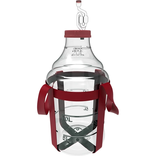Balon pentru vin ușor, rezistent la spargere, cu curele, 20 L