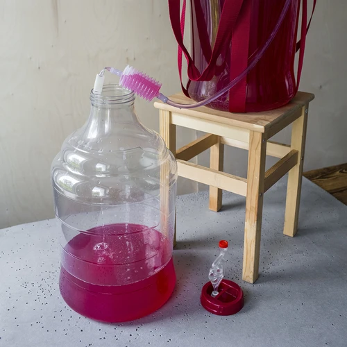 Balon pentru vin ușor, rezistent la spargere, cu curele, 20 L - 21