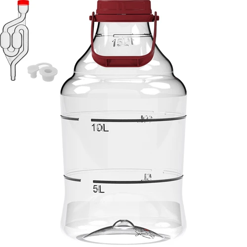 Balon pentru vin ușor, rezistent la spargere, cu mâner, 15 L - 2