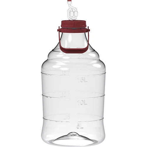 Balon pentru vin ușor, rezistent la spargere, cu mâner, 20 L