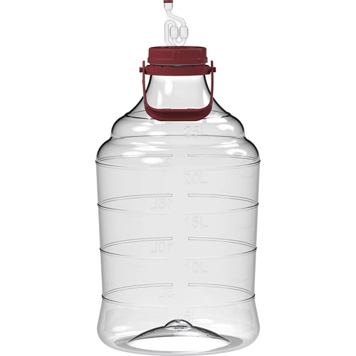 Balon pentru vin ușor, rezistent la spargere, cu mâner, 25 L
