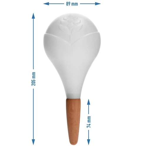 Bilă de udare pentru plante, alb mat cu picior ceramic, 400ml - 5