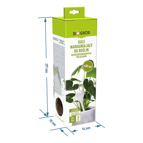 Bile de irigare pentru plante, chihlimbar transparente, 400 ml, 2 buc. - 6