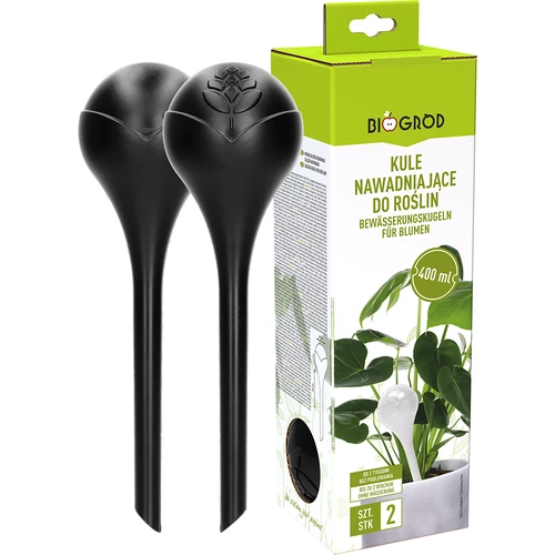 Bile de irigare pentru plante, negre mate, 400 ml, 2 buc. - 3