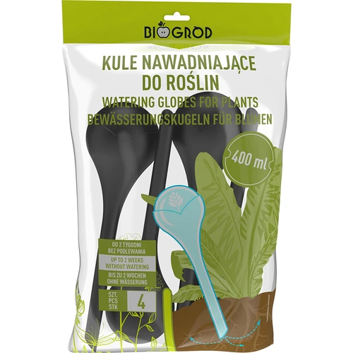 Bile de irigare pentru plante, negre mate, 400 ml, 4 buc. - 3