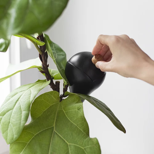 Bile de irigare pentru plante, negre mate, cu dop, 400ml, 4 buc. - 13