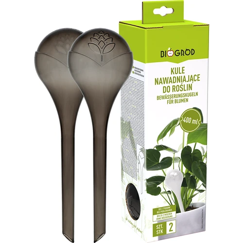 Bile de irigare pentru plante, negre transparente, 400 ml, 2 buc. - 3