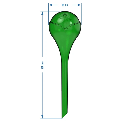Bile de udare pentru plante, verzi transparente, 400 ml, 4 buc. - 5