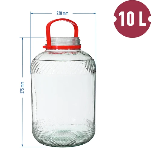 Borcan 10 L cu capac din plastic - 6