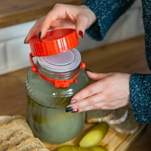 Borcan 2L cu capac din plastic - 4