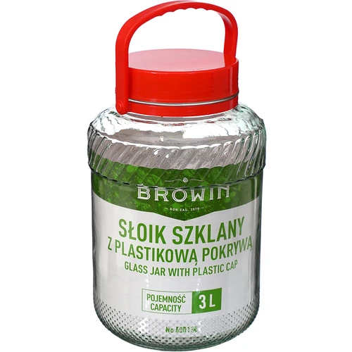 Borcan 3 L cu capac de plastic - 3