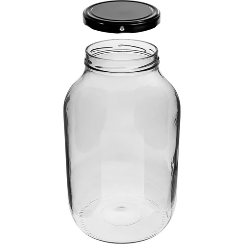 Borcan 4L cu capac negru ø 100 - 2