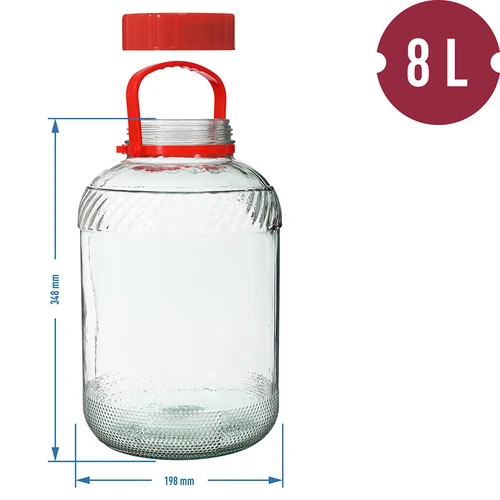 Borcan 8 L cu capac din plastic - 6