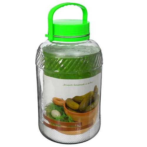 Borcan de sticlă 8 L, cu clești - 3