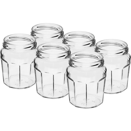Borcan Dulceață 230ml cu capac negru fi63/4 - 6buc - 4