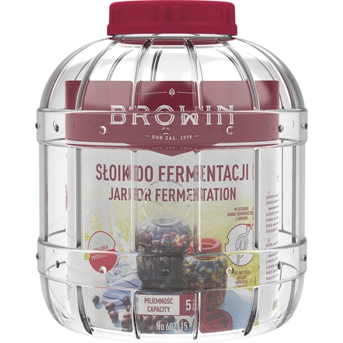 Borcan incasabil, multifuncțional pentru fermentare, 5 L - 2