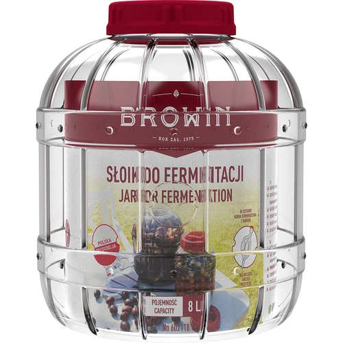 Borcan incasabil, multifuncțional pentru fermentare, 8L - 2