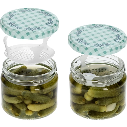 Borcan jos 330ml - cu capac colorat fi 82/6, 6 buc. - 5