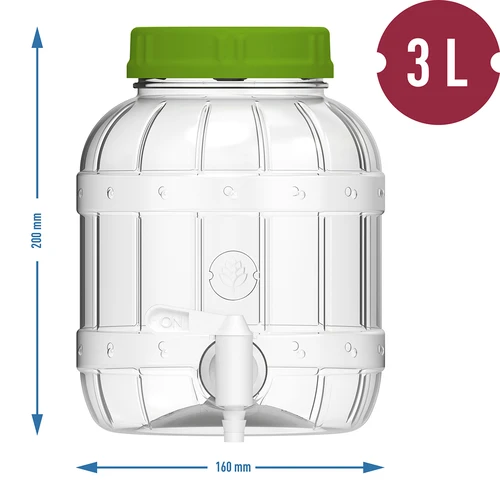 Borcan multifuncțional cu robinet 3L - 6