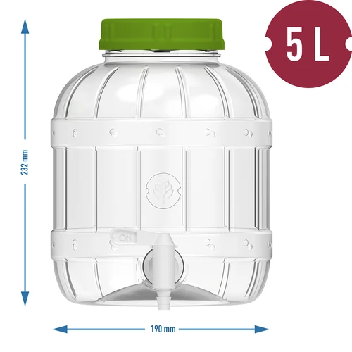 Borcan multifuncțional cu robinet 5L - 6