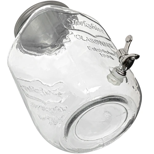 Borcan pentru limonadă, cu robinet - din sticlă, 4 L - 3