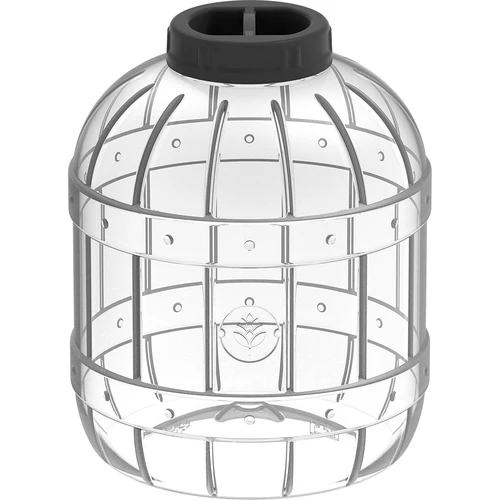 Borcan rezistent la spargere, multifuncțional, cu capac negru, 10L