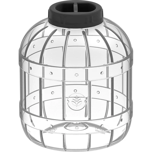 Borcan rezistent la spargere, multifuncțional, cu capac negru, 8L