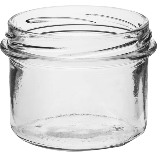 Borcan simplu 235 ml (fi82) cu capac negru 6 buc. - 4