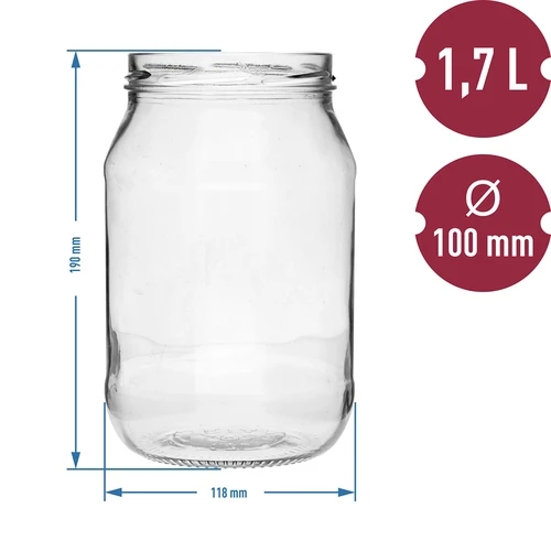 Borcan TO 1,7L fi 100 - 6 buc. - 5