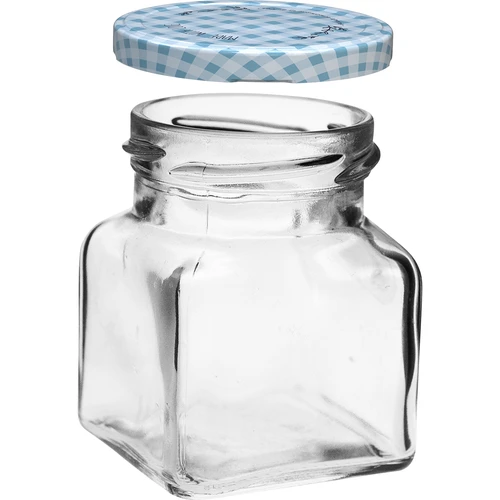 Borcan TO 120 ml Patru colțuri fi 53 capac - 6 buc. - 3