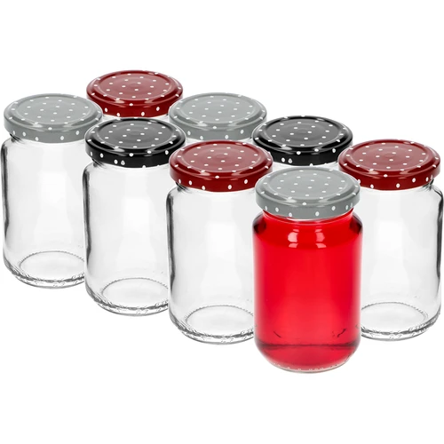 Borcan TO 190ml cu capac colorat fi 53 - 8 buc. - 4