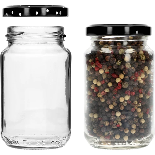 Borcan TO 190ml cu capac colorat fi 53 - 8 buc. - 6