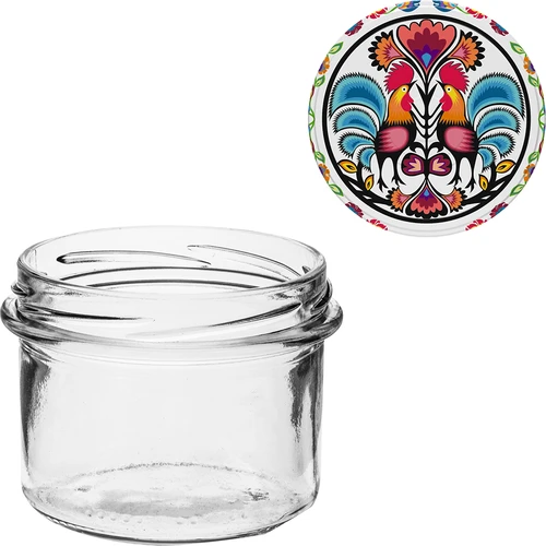Borcan TO 235 ml cu capac colorat fi82 - 6 buc. - 6