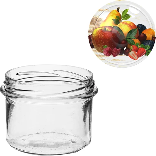 Borcan TO 235 ml cu capac colorat fi82 - 6 buc. - 7