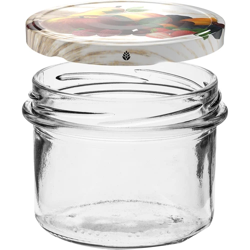 Borcan TO 235 ml cu capac colorat fi82 - 6 buc. - 3
